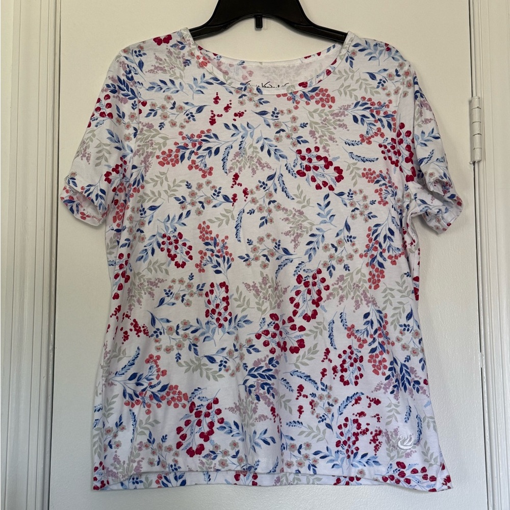 Gloria Vanderbilt Floral Short Sleeve Top